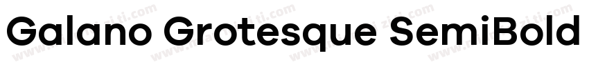 Galano Grotesque SemiBold Italic字体转换